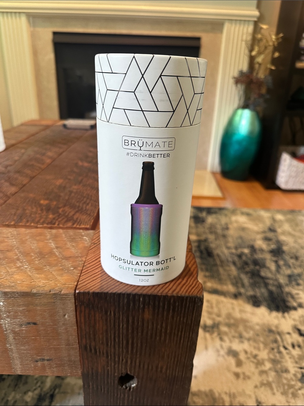 BrüMate Glitter Mermaid Hopsulator Bott'l - Rainbow Insulated 12oz